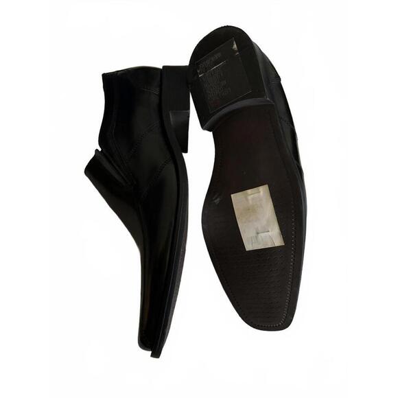 FALL CLEARANCE NEW Men's Stylish Black Leather Slip-On Shoes by Alfani - Picture 6 of 8